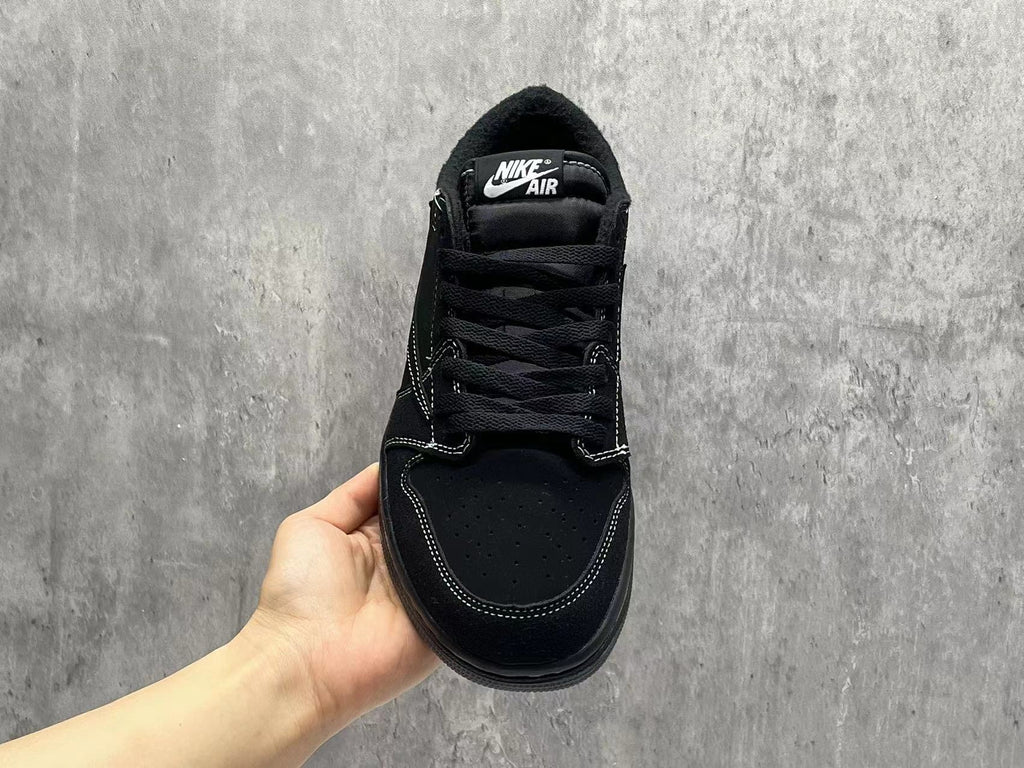 Black and White Air Jordan Sneakers