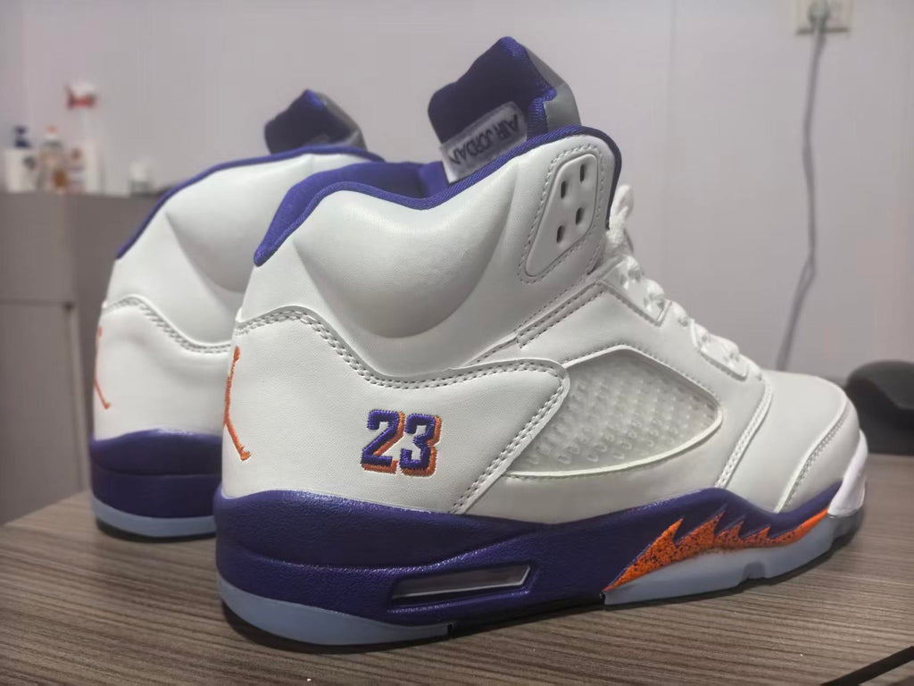 Air Jordan 5 Retro 'White / Purple / Orange'