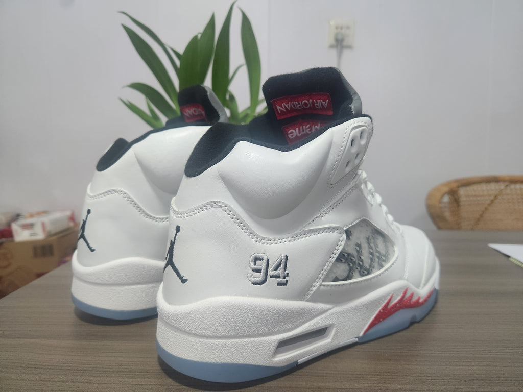 Supreme x Air Jordan 5 Retro 'White'