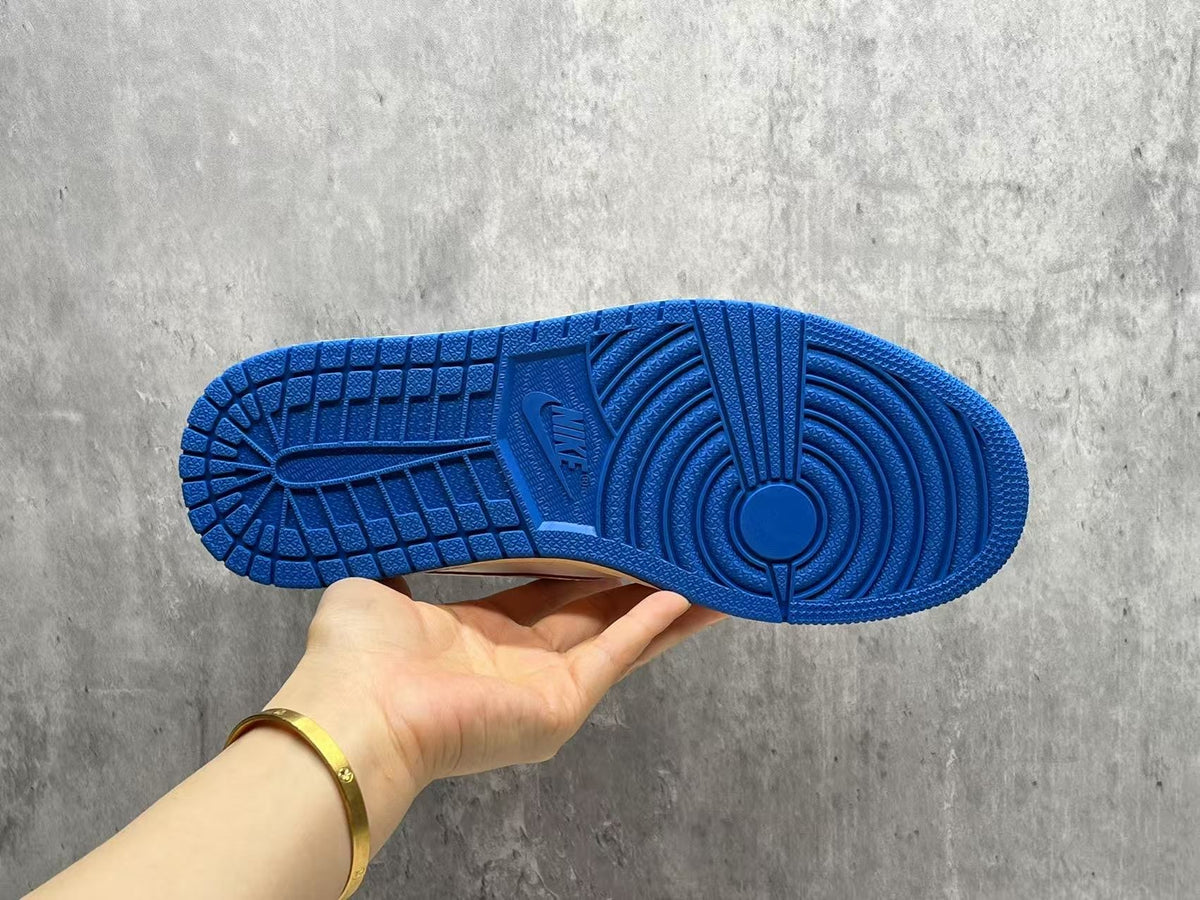Fragment Design x Travis Scott x Air Jordan 1 Low OG SP “Sail Military Blue”