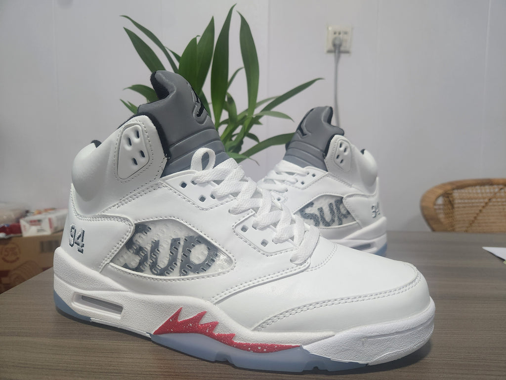Supreme x Air Jordan 5 Retro 'White'