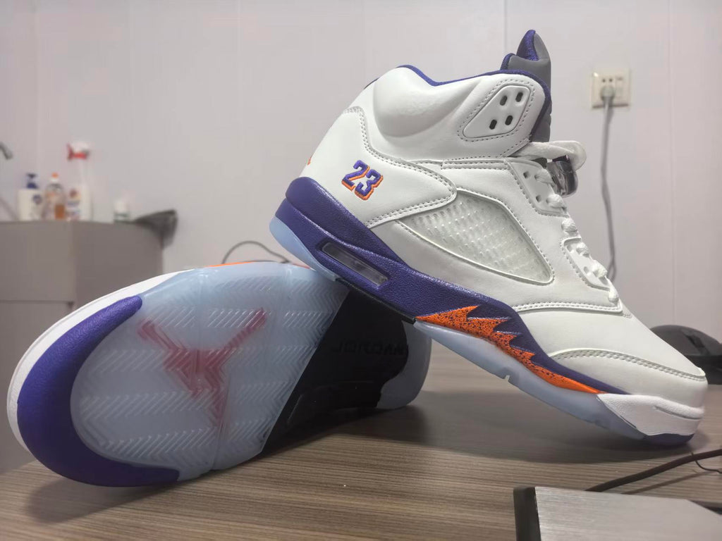 Air Jordan 5 Retro 'White / Purple / Orange'