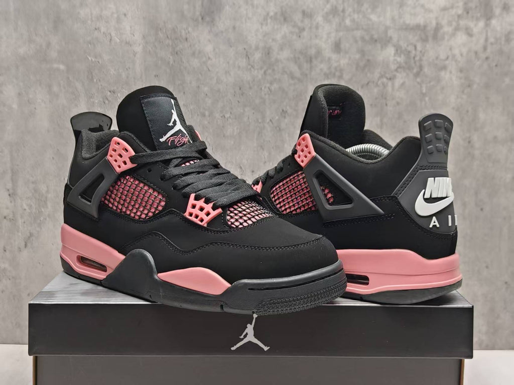 Custom Air Jordan 4 'Pink Thunder' Black/Pink (2025)