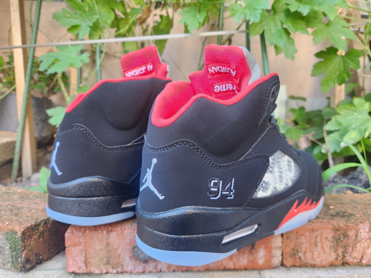 Supreme x Air Jordan 5 Retro “Black”