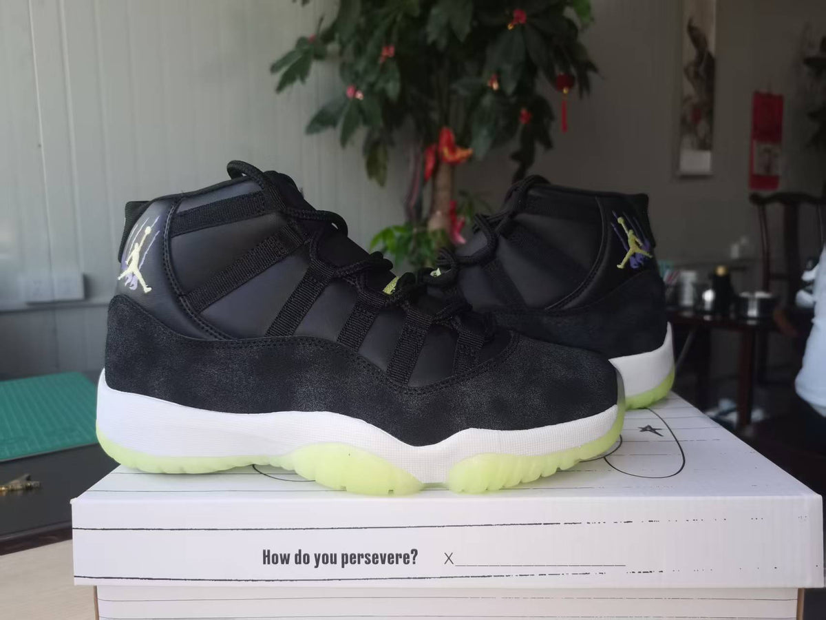 Air Jordan 11 Retro "Inner Beast" Black Barely Volt (GS)
