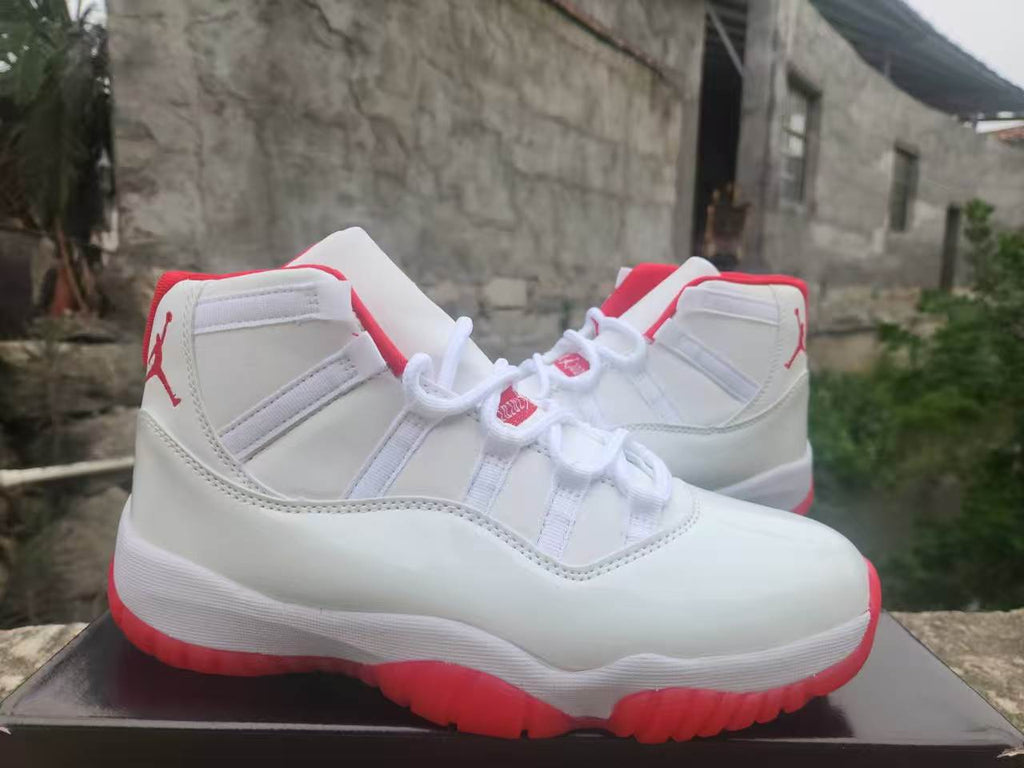 Air Jordan 11 Retro Custom 'White / Varsity Red'