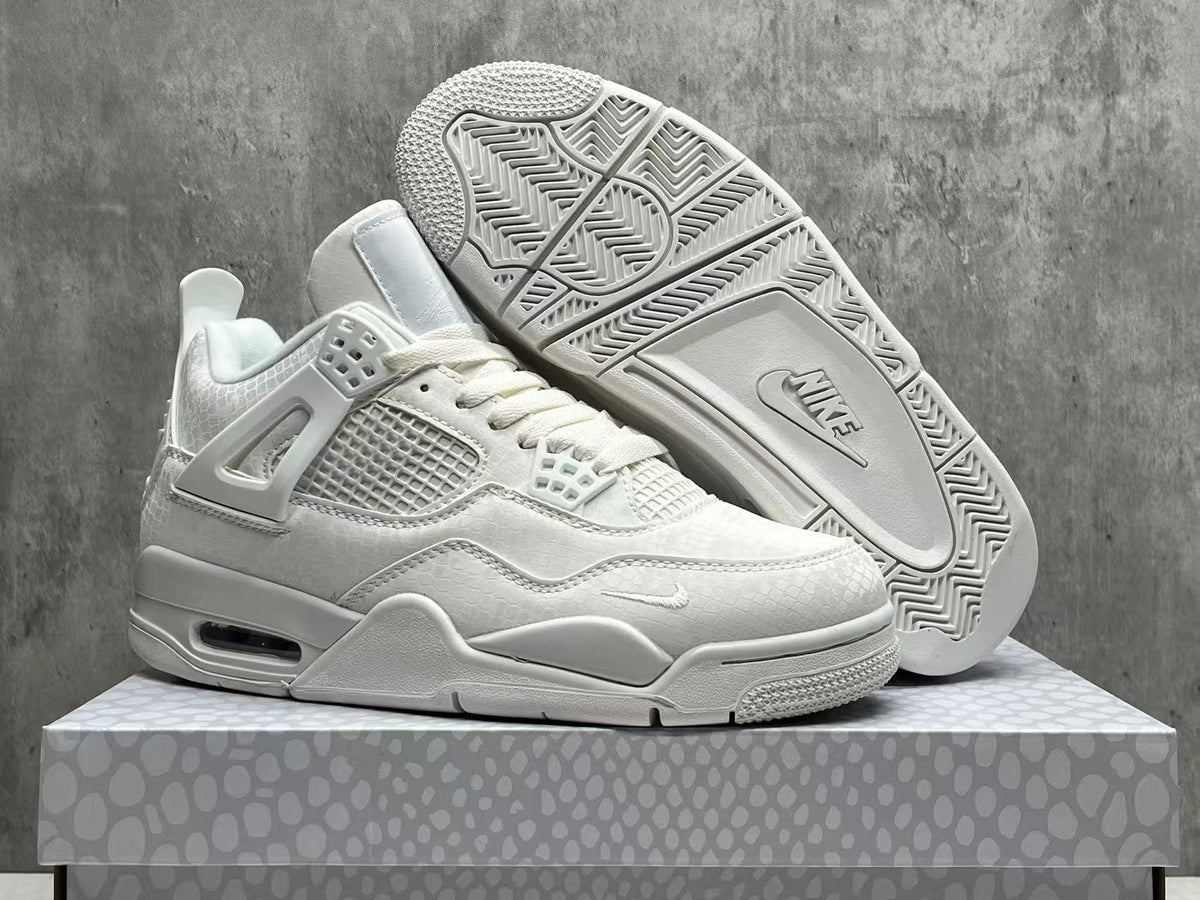 Air Jordan 4 x Nigel Sylvester 'White Mamba' Custom