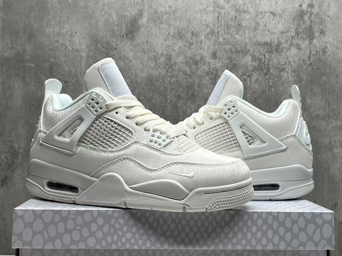 Air Jordan 4 x Nigel Sylvester 'White Mamba' Custom