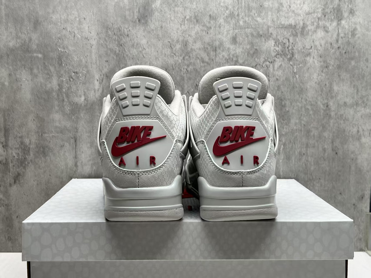 Air Jordan 4 x Nigel Sylvester “Brick After Brick” Grey Red