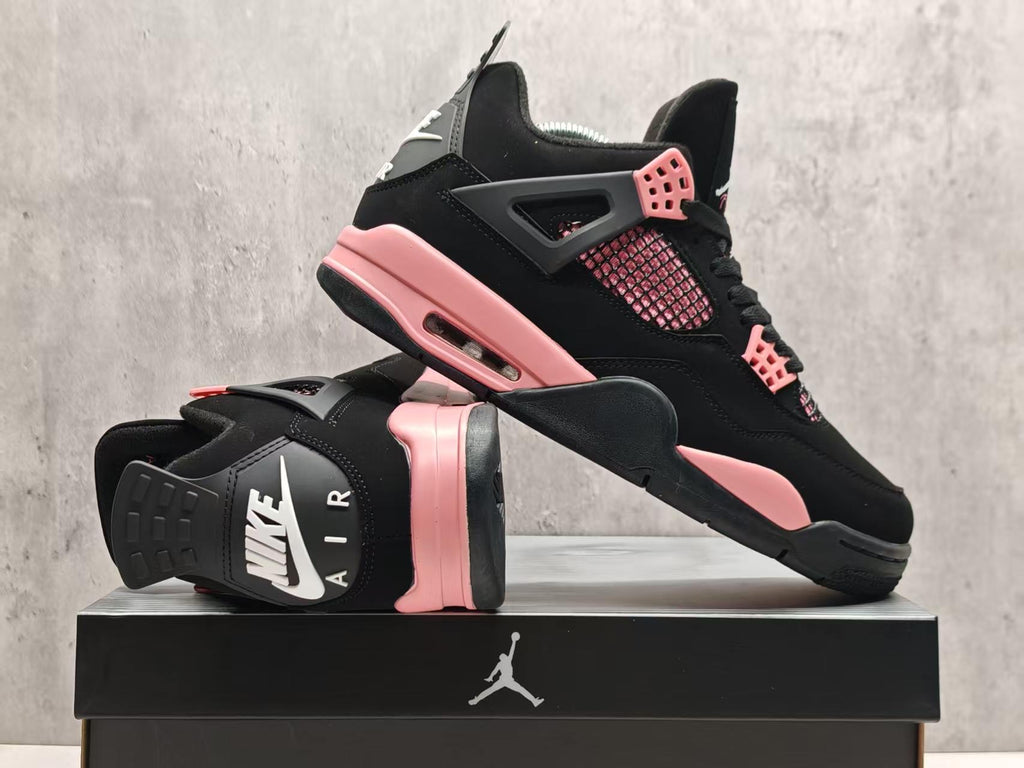 Custom Air Jordan 4 'Pink Thunder' Black/Pink (2025)