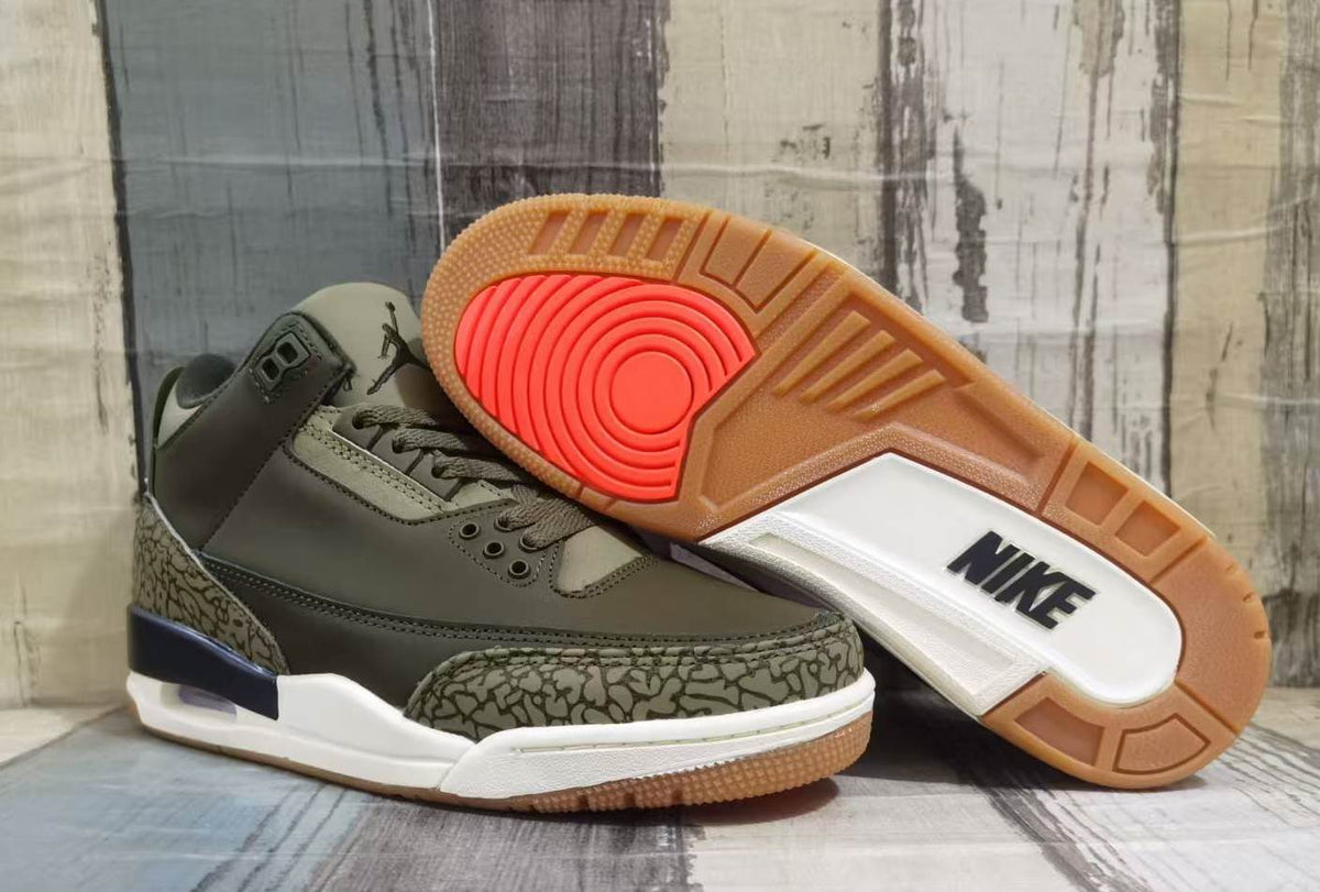 Air Jordan 3 Retro "Medium Olive"（Man）